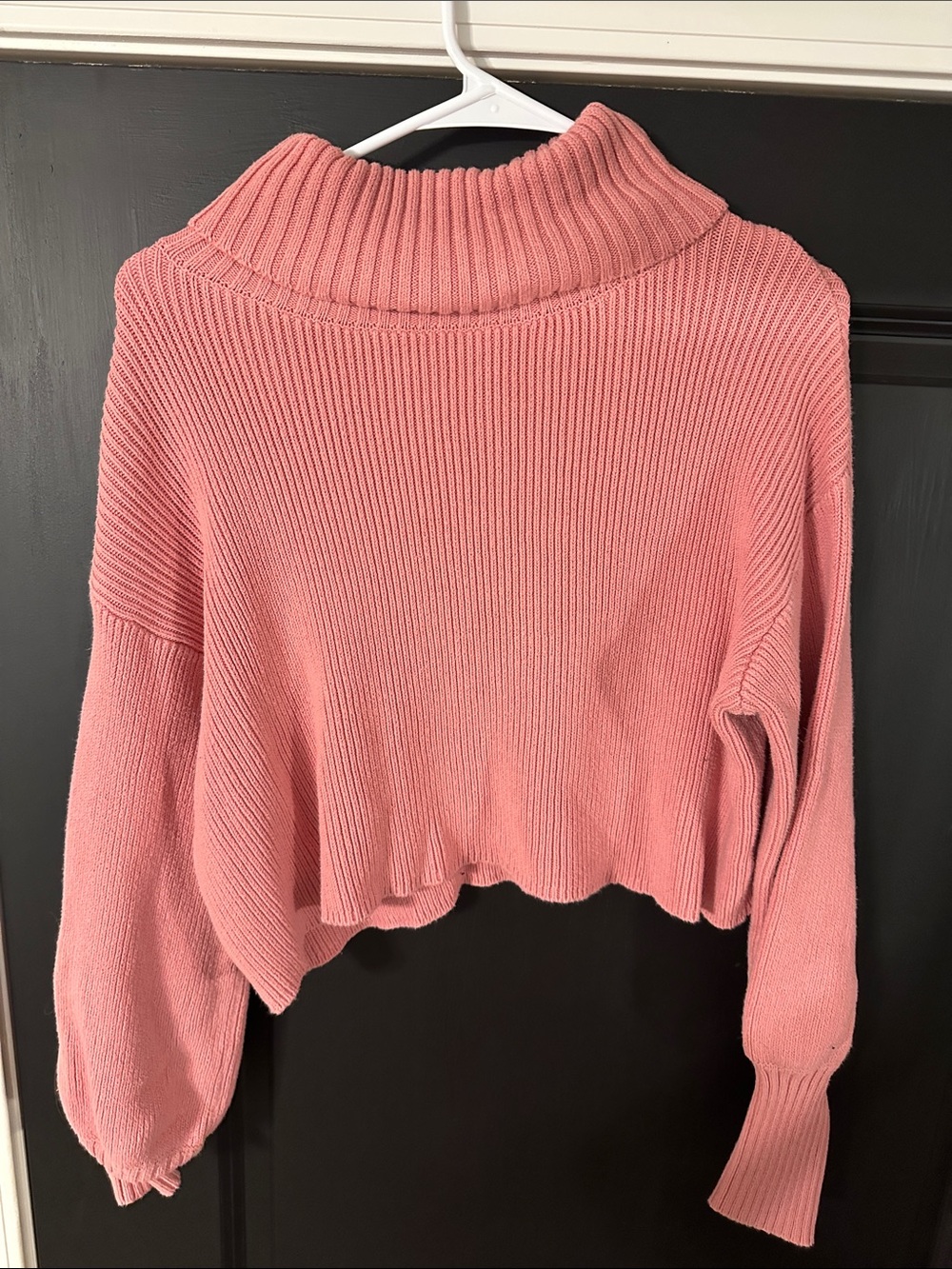 wild fable Rose Pink Cropped Turtleneck Sweater